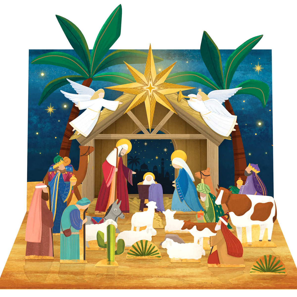 Krippe Pop-Up Adventskalender
