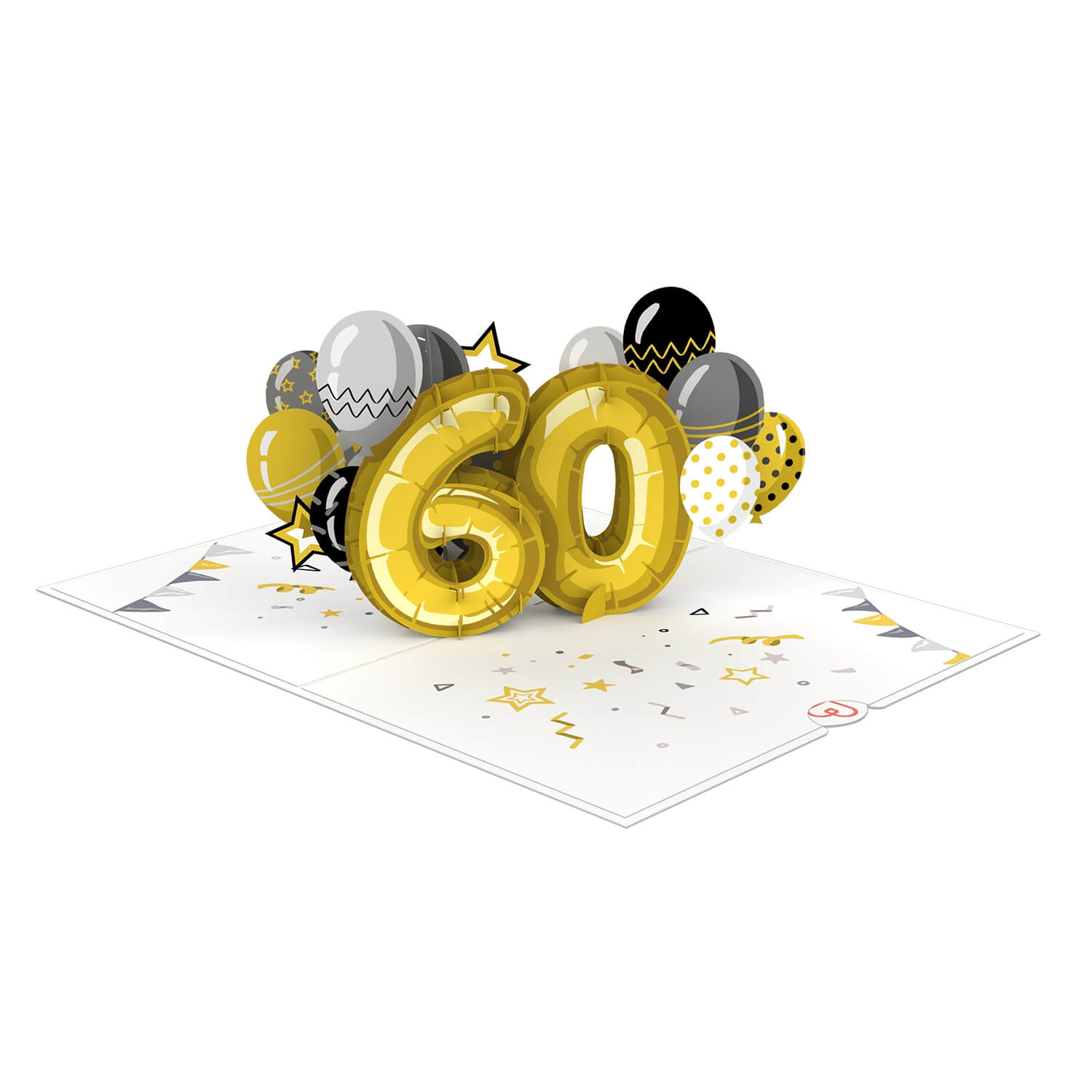 Carte pop-up 60e anniversaire