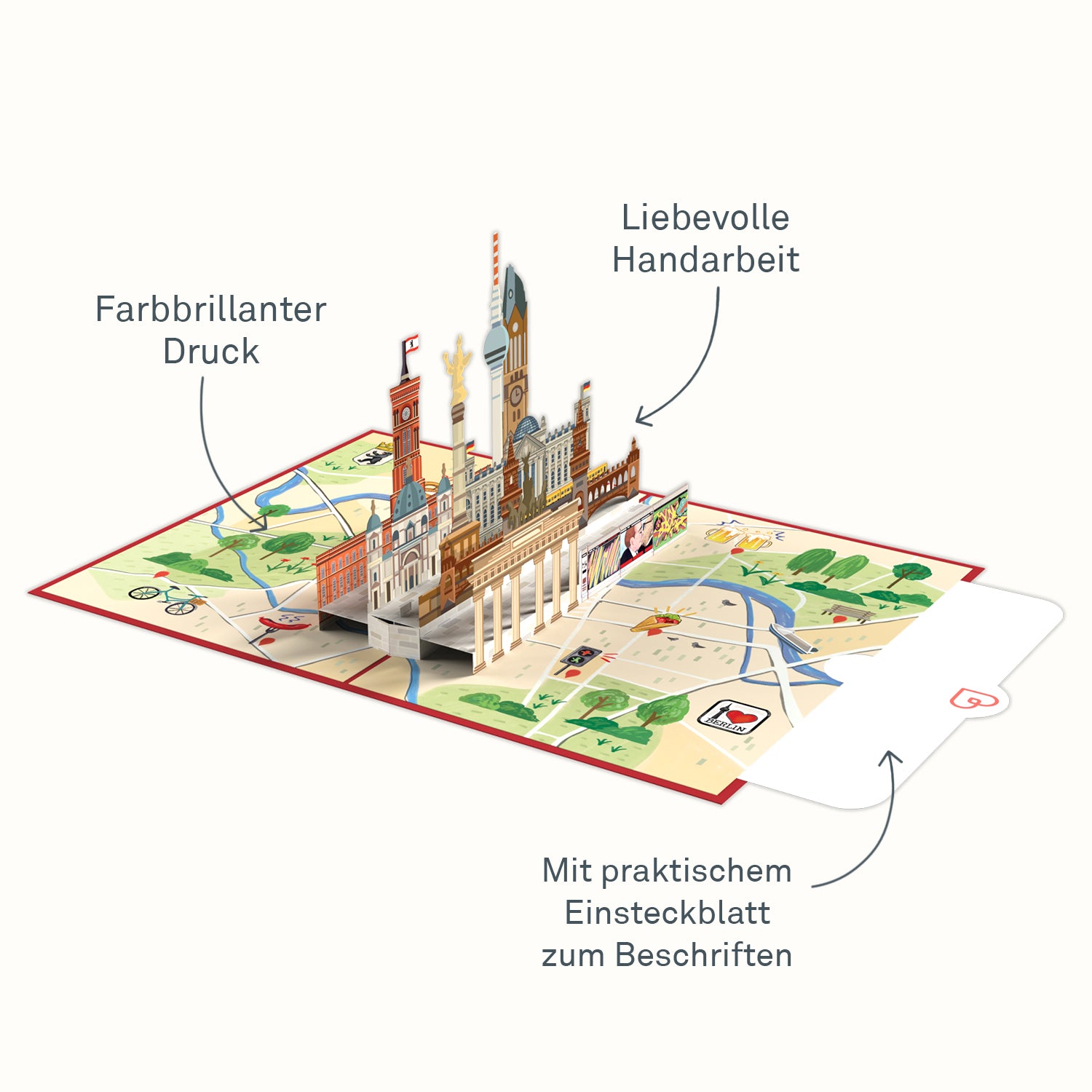 Carte pop-up de Berlin