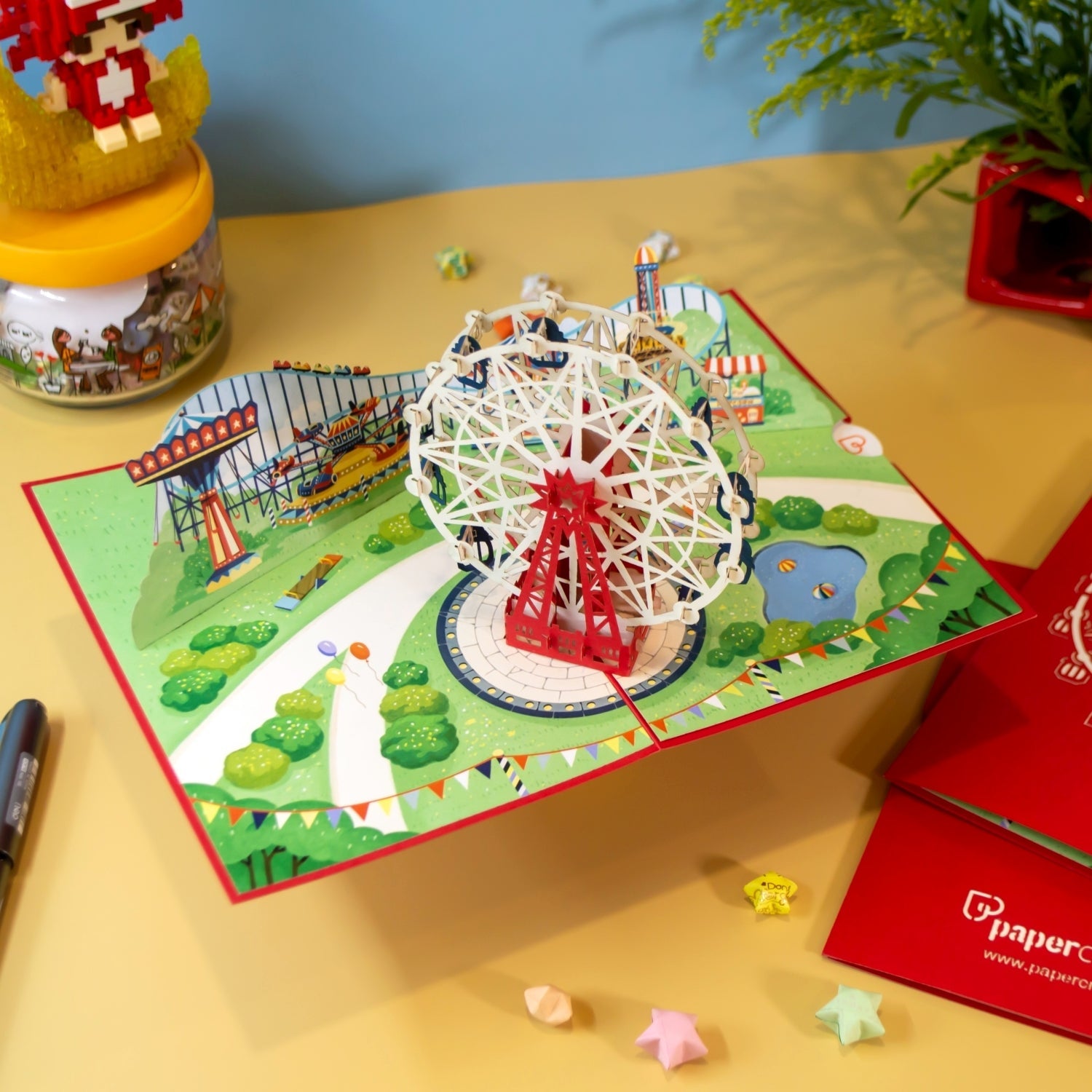 Carte pop-up grande roue