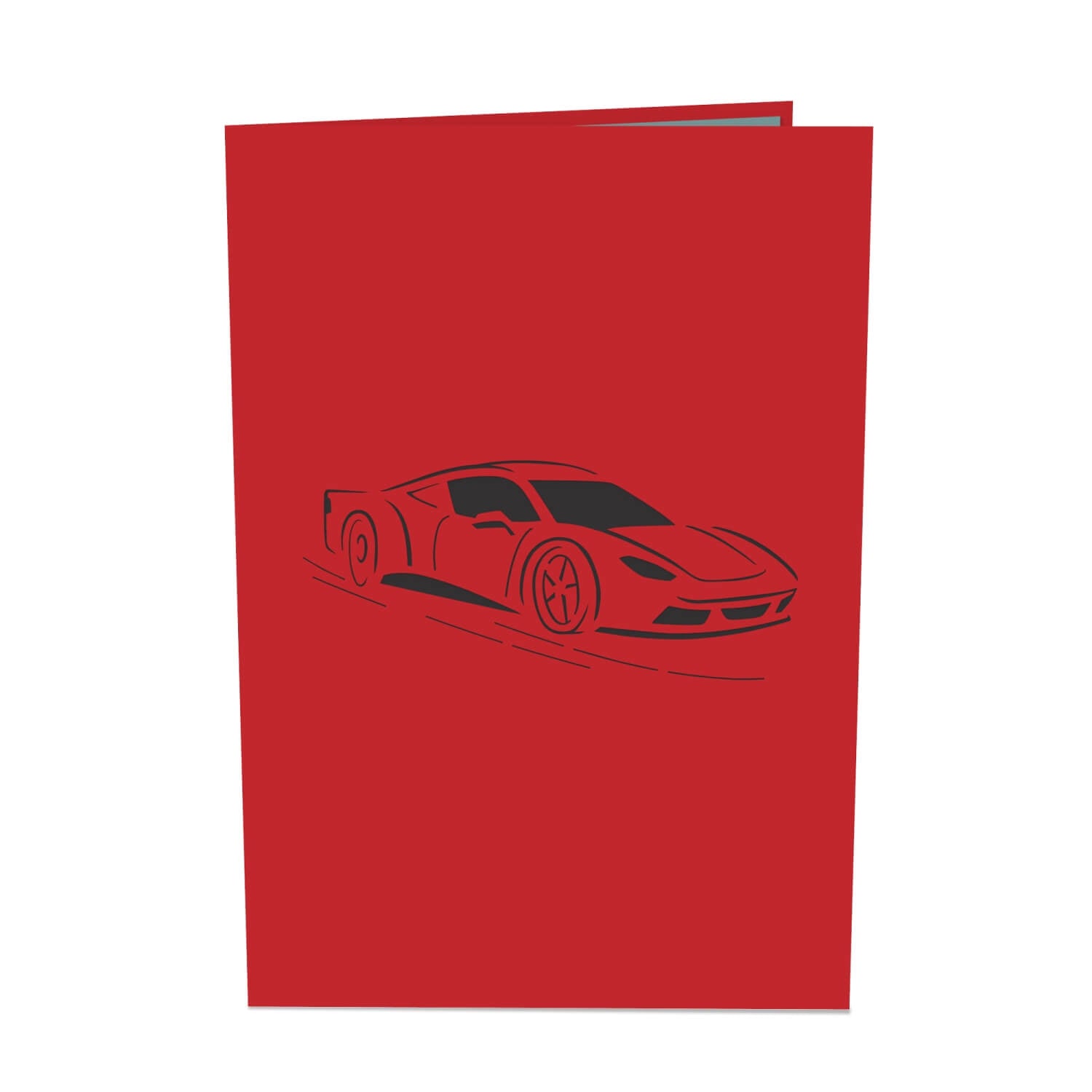 Carte pop-up de voiture de sport
