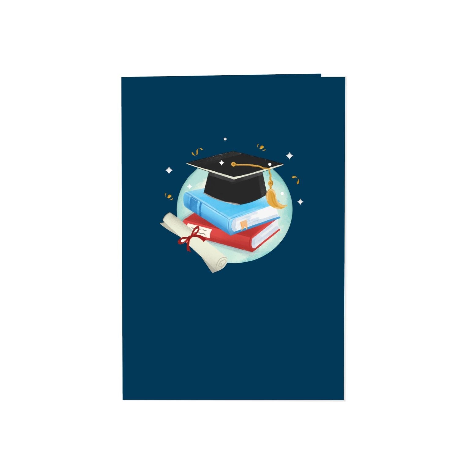 Carte pop-up Chouette avec mortier