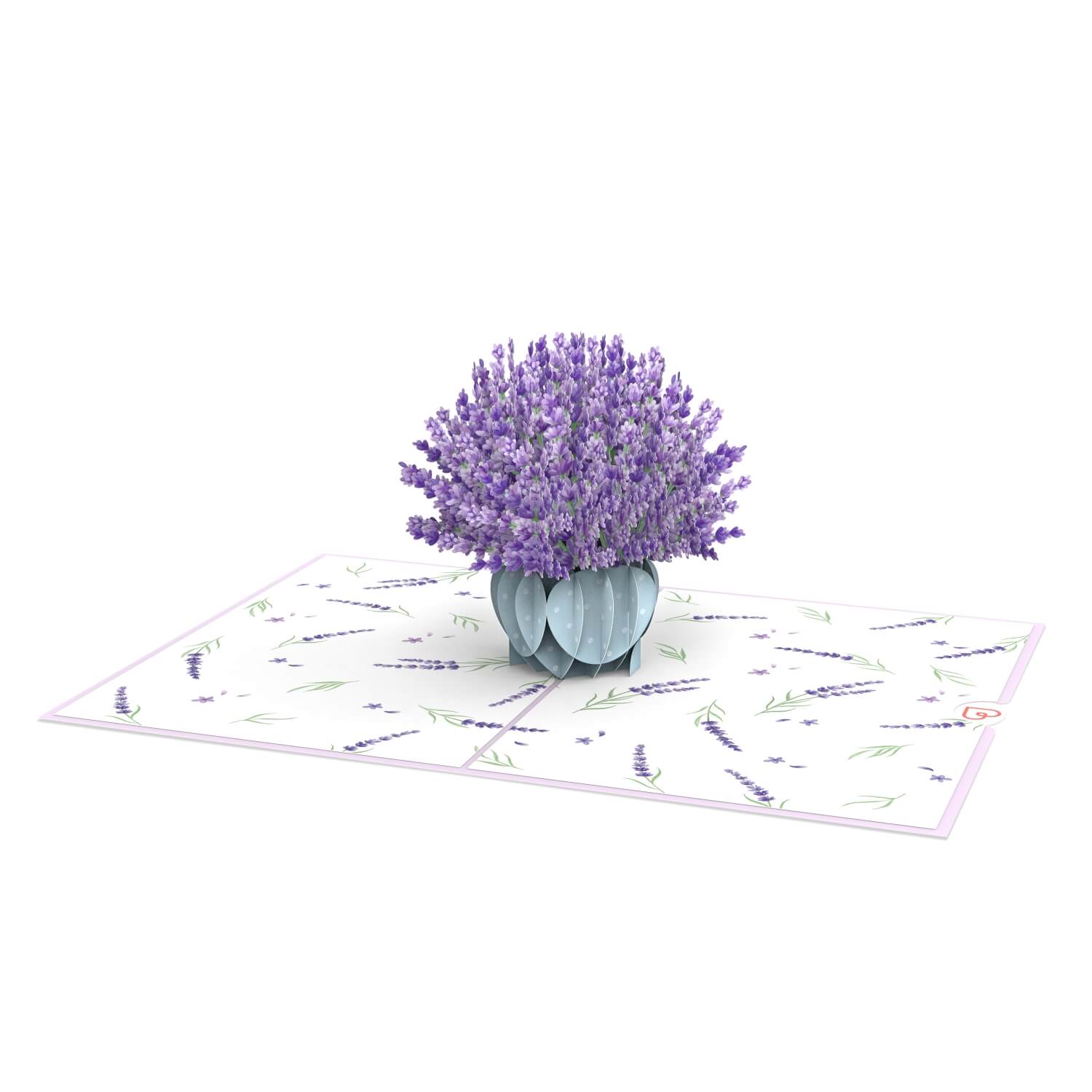 Carte pop-up lavande