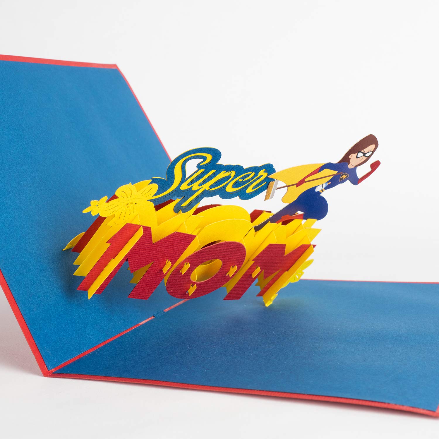 Carte pop-up Super Mom