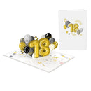 Carte pop-up 18ème anniversaire