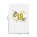 Carte pop-up 18ème anniversaire
