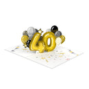 Carte pop-up 40e anniversaire