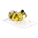 Carte pop-up 40e anniversaire
