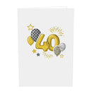 Carte pop-up 40e anniversaire