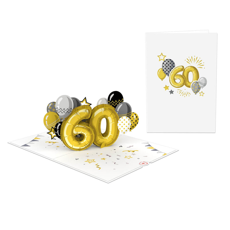 Carte pop-up 60e anniversaire