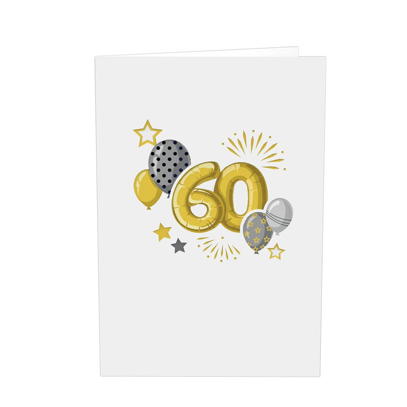 Carte pop-up 60e anniversaire