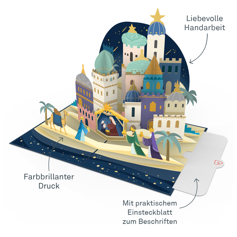 Carte pop-up Bethléem