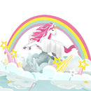 Carte pop-up Licorne avec arc-en-ciel