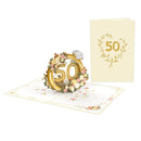 Goldene Hochzeit Pop-Up Karte