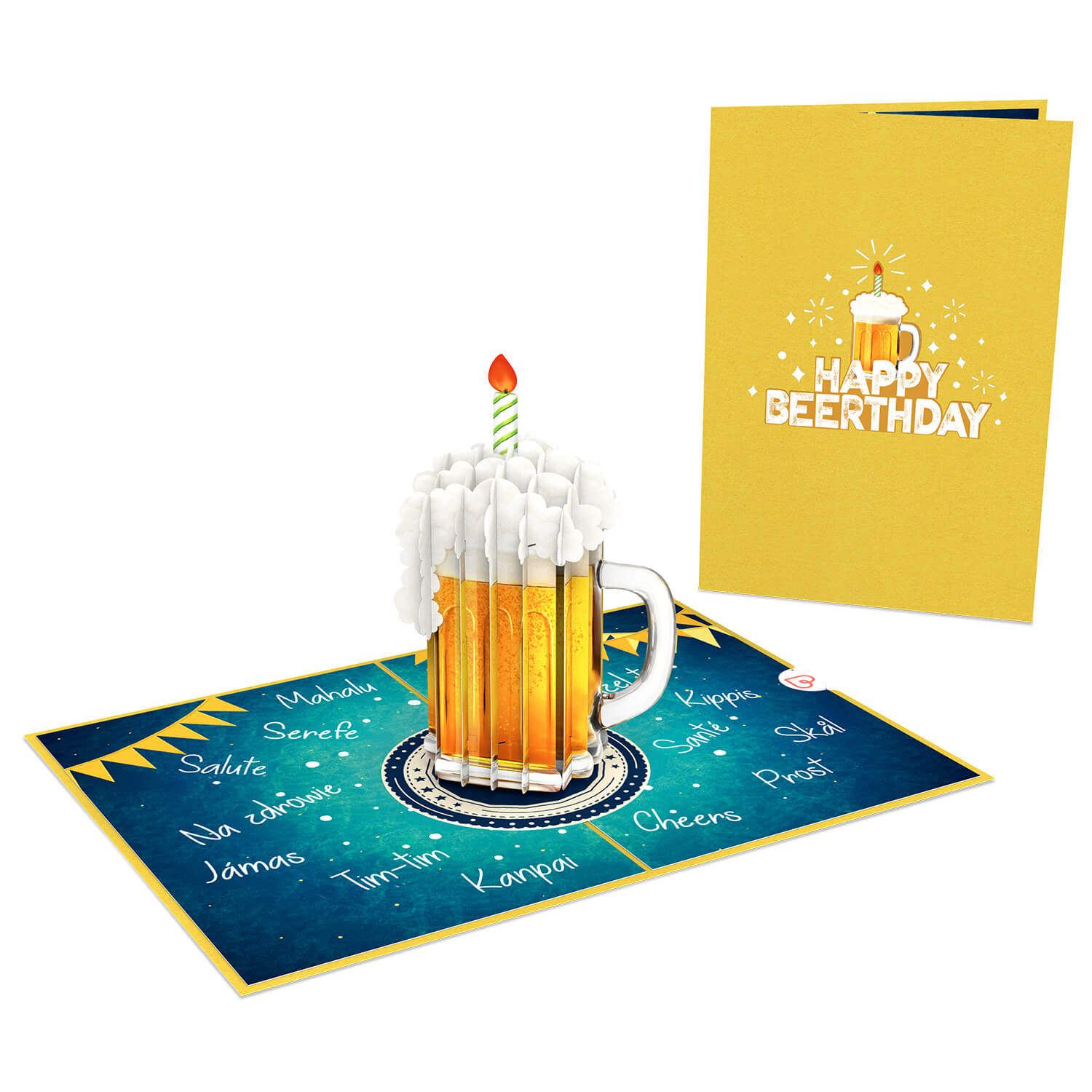 Happy Beerthday Pop-Up Karte