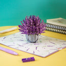 Carte pop-up lavande