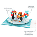 Pinguinliebe Pop-Up Karte