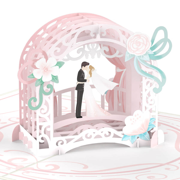 Carte pop-up des nouveaux mariés