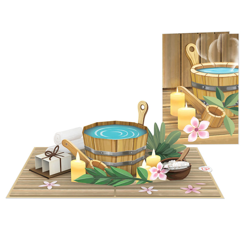 Sauna Pop-Up Karte
