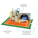 Tennis Pop-Up Karte