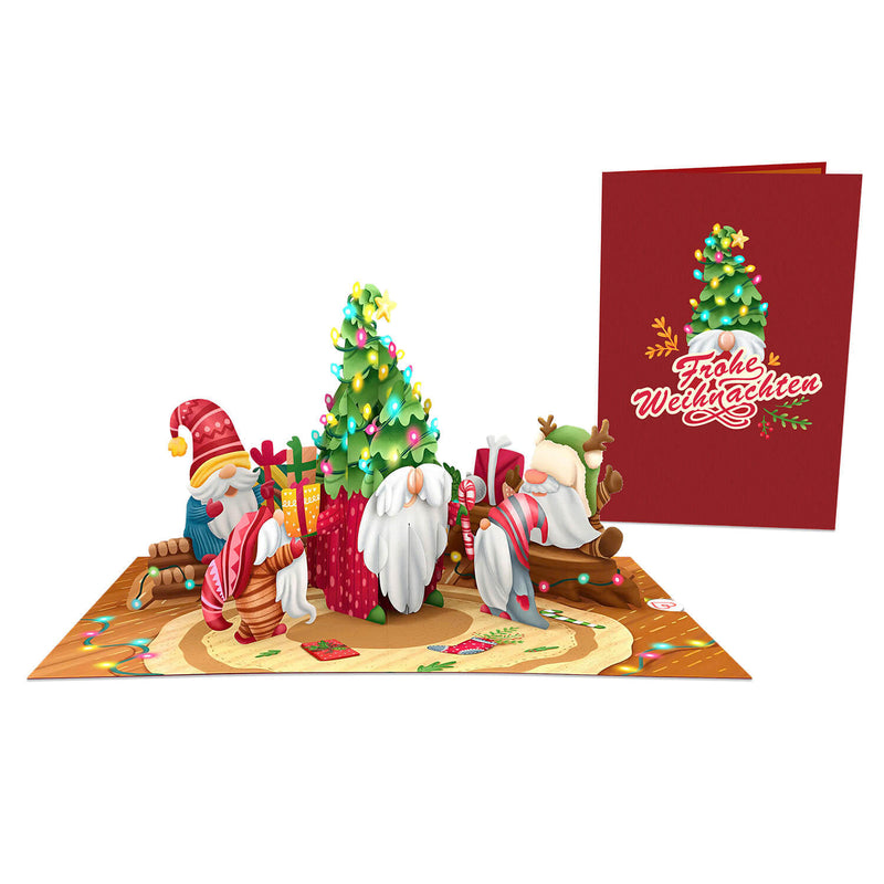 6er Set Pop-Up Karten "Weihnachtsgrüße für Freundinnen"