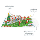 Weihnachtsfußball Pop-Up Karte