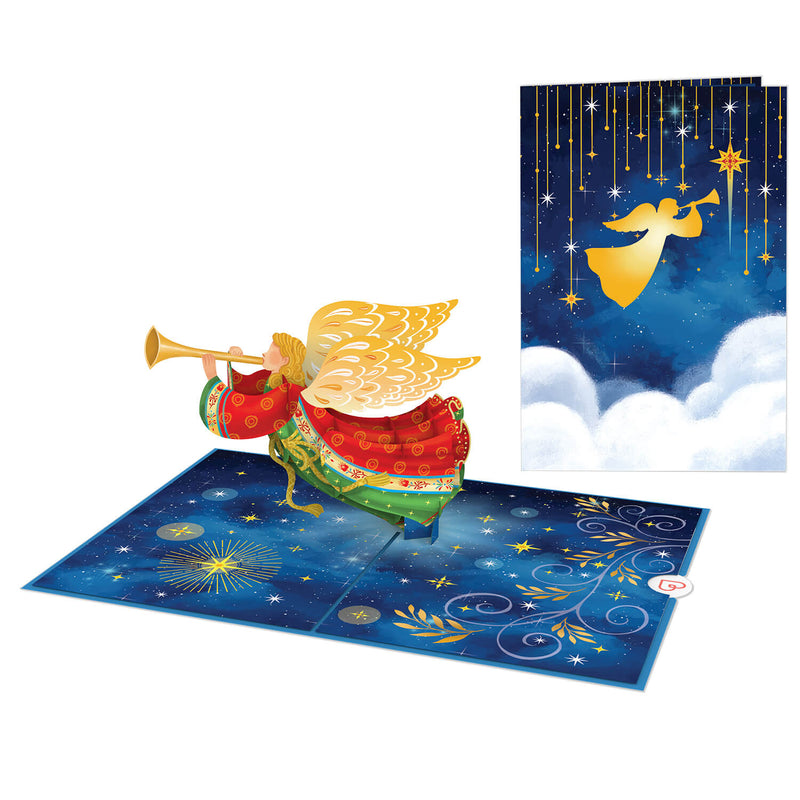 Weihnachtsengel Pop-Up Karte