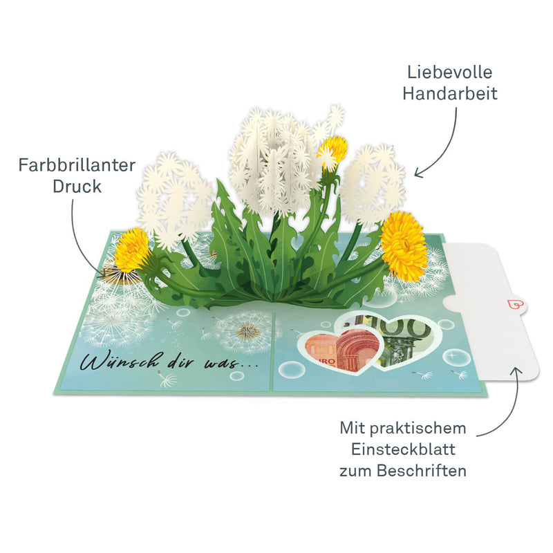 Wunscherfüller Pop-Up Karte