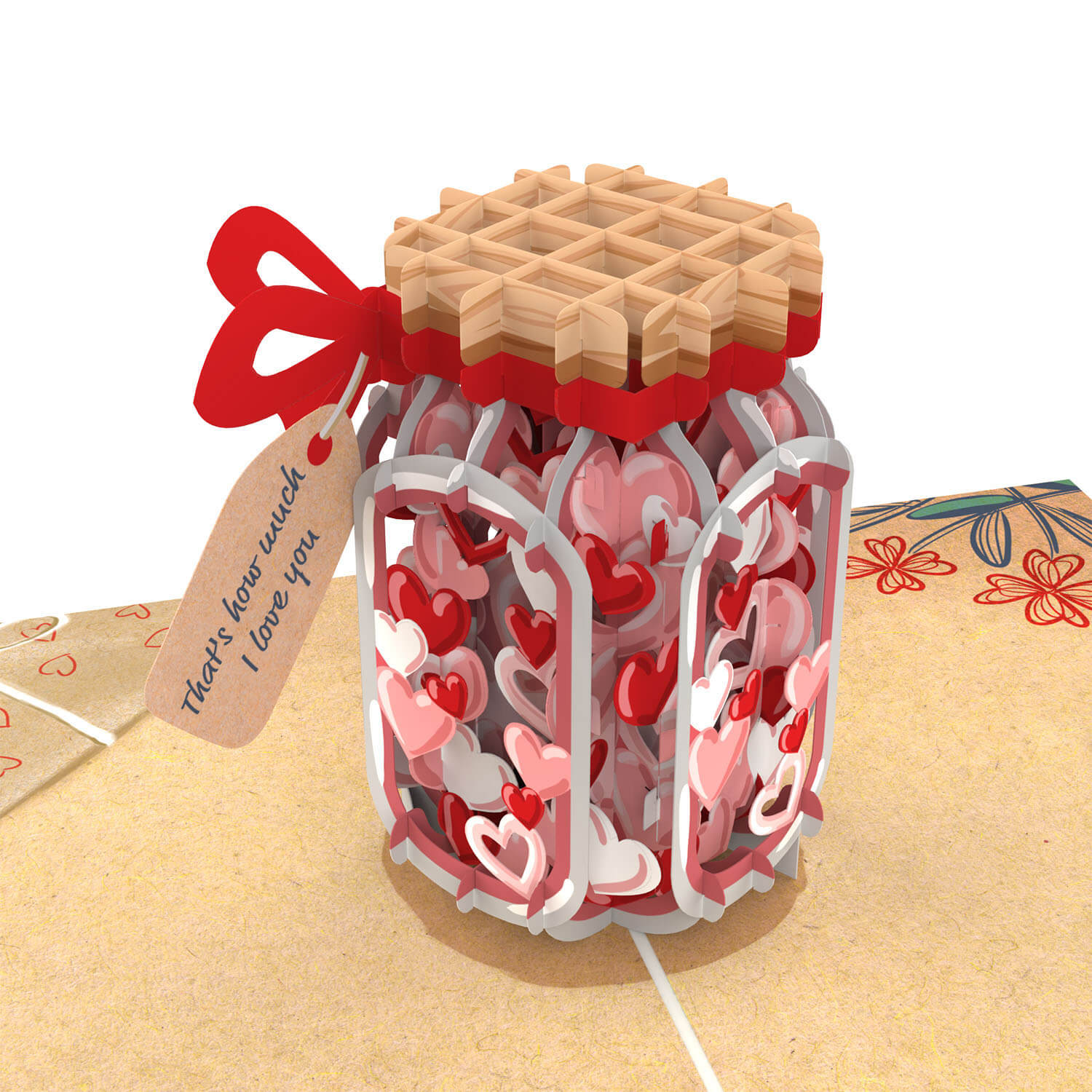 That's how much I love you Pop Up Card