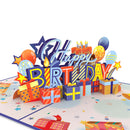 Carte Pop-Up Joyeux Anniversaire (Blau)