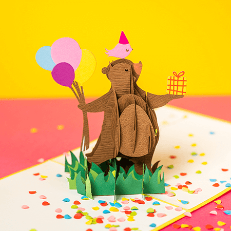 PaperCrush® Carte d'anniversaire pop-up « Happy Birthday » - Carte  d'anniversaire 3D pour enfants et adolescents - Carte cadeau pour filles et  garçons - Carte de v?ux pop-up pour anniversaire d'enfant 
