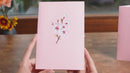 Carte pop-up fleurs de cerisier