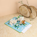 Carte pop-up Marguerite avec papillon