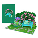 Carte pop-up Jardin avec fleurs