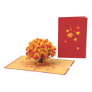 Carte pop-up arbre automnal