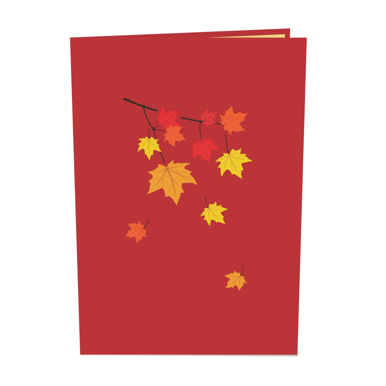 Carte pop-up arbre automnal