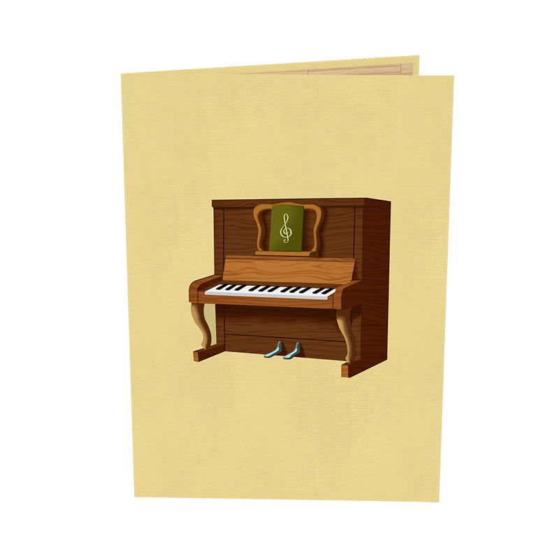 Carte pop-up piano