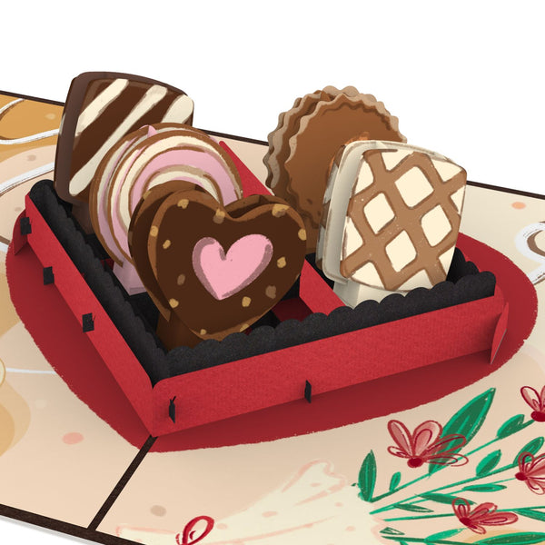 Carte pop-up chocolat