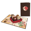 Carte pop-up chocolat