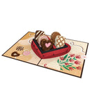 Carte pop-up chocolat