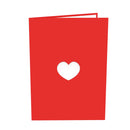 Carte pop-up ours en peluche avec coeur