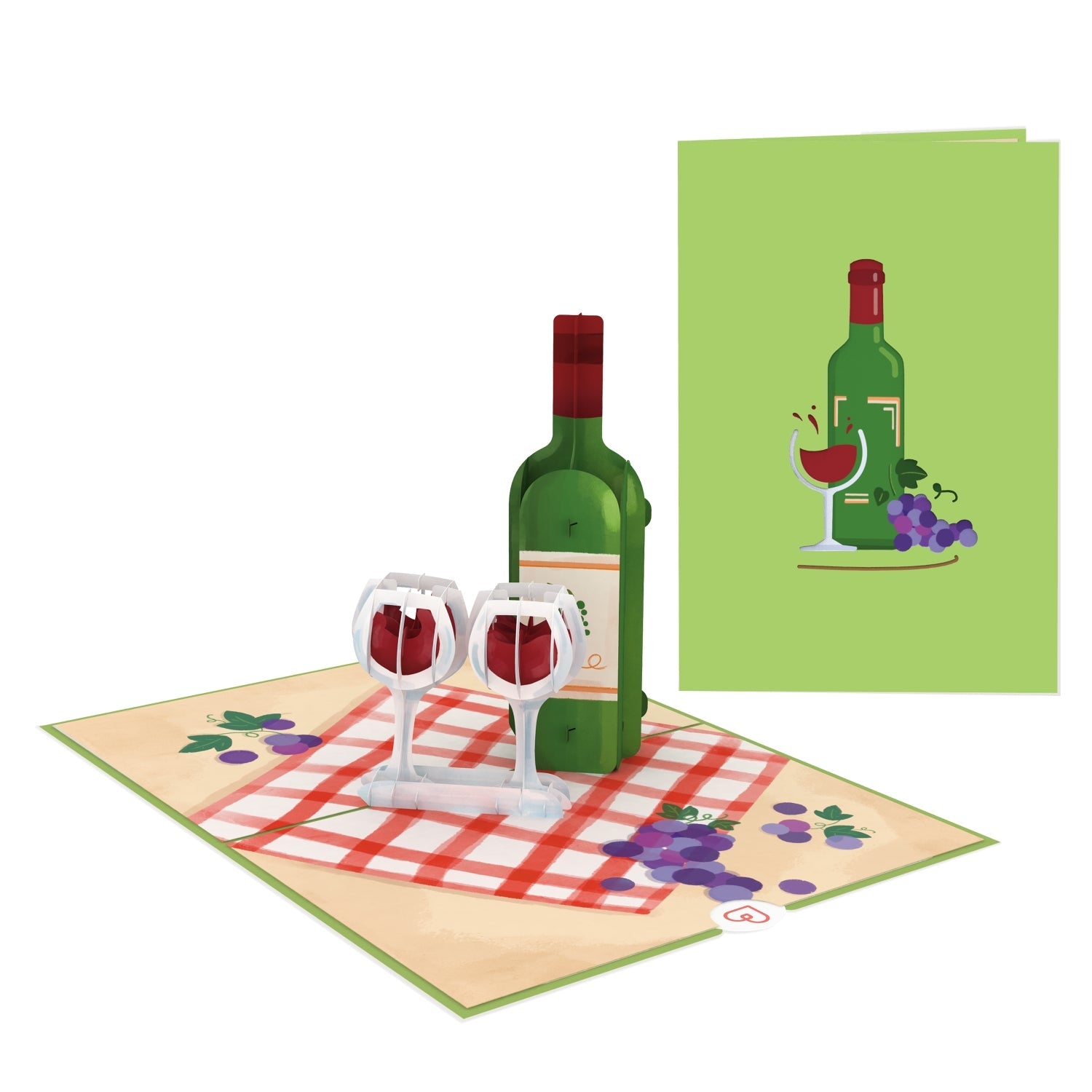 Carte pop-up vin